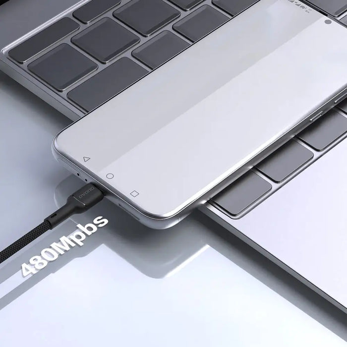 Dudao L9T 5A USB-A - USB-C Cable 1m - Black - Cell phone cables<<<HurtelXML