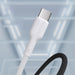 Dudao L9T 5A USB-A - USB-C Cable 1m - White - Cell phone cables<<<HurtelXML