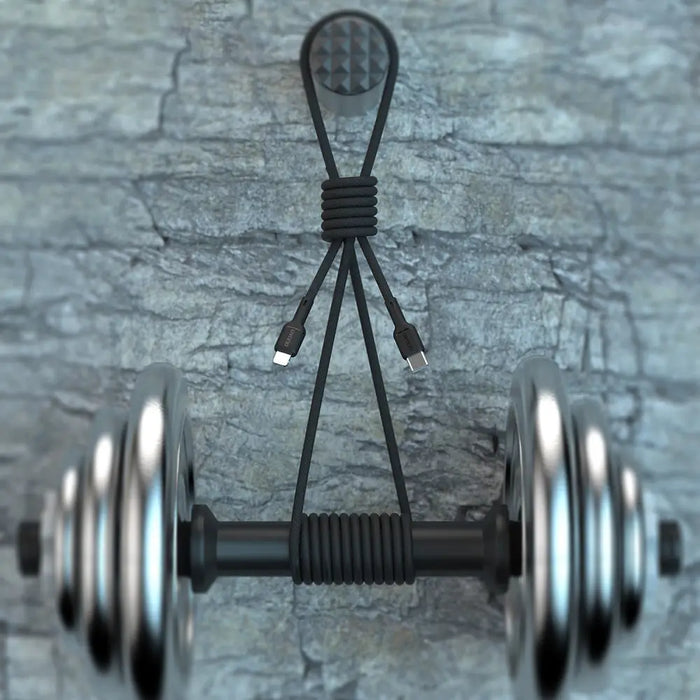 Dudao L9X 30W USB-C - Lightning Cable 2m - Black - Cell phone cables<<<HurtelXML