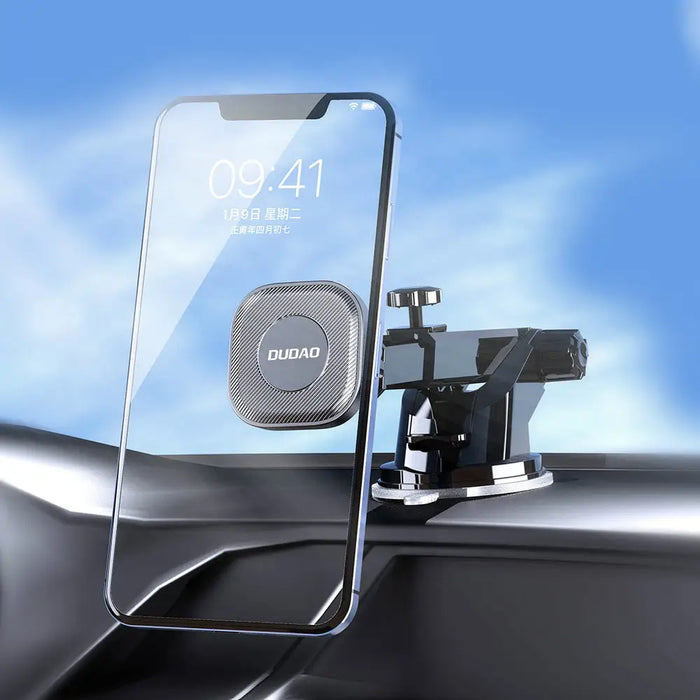 Dudao magnetic car phone holder with telescopic arm black (F6Max) - Cell phone holders<<<HurtelXML