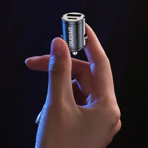 Dudao R3MAX 48W QC PD mini car charger - black - Cell phone USB charger<<<HurtelXML