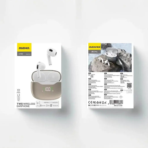 Dudao U15N TWS wireless headphones - white - Headphones and speakers<<<HurtelXML