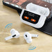 Dudao U19 in-ear TWS wireless Bluetooth 5.3 headphones with LED display - white - Headphones and speakers<<<HurtelXML