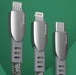 Dudao USB braided cable - micro USB 5 A 1 m gray (L3PROM gray) - Cell phone cables<<<HurtelXML