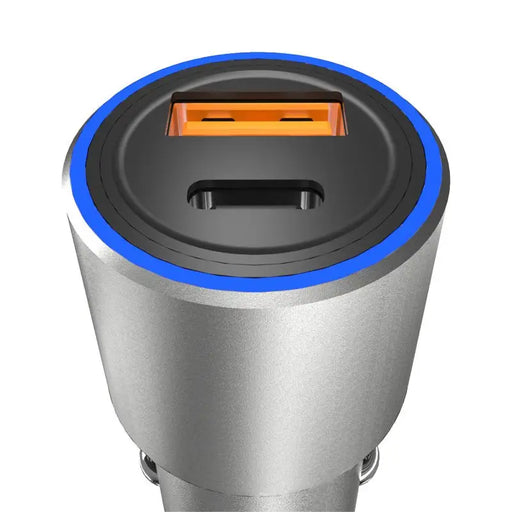 Dudao USB / USB Car Charger Type C Power Delivery Quick Charge 22.5 W Gray (R4PQ) - Cell phone USB charger<<<HurtelXML