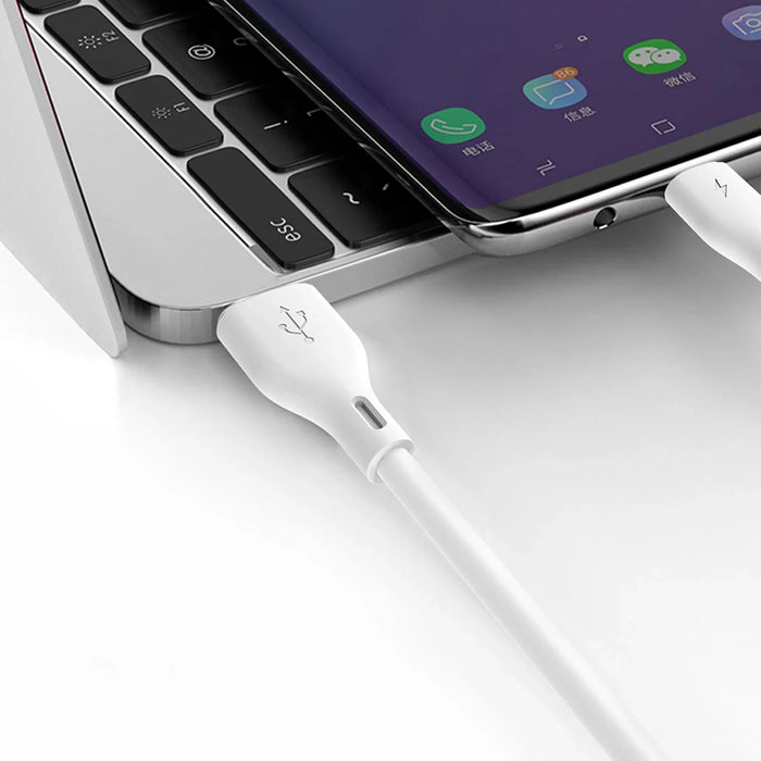 Dudao USB / micro USB 3A cable 1m white (L2M 1m white) - Cell phone cables<<<HurtelXML