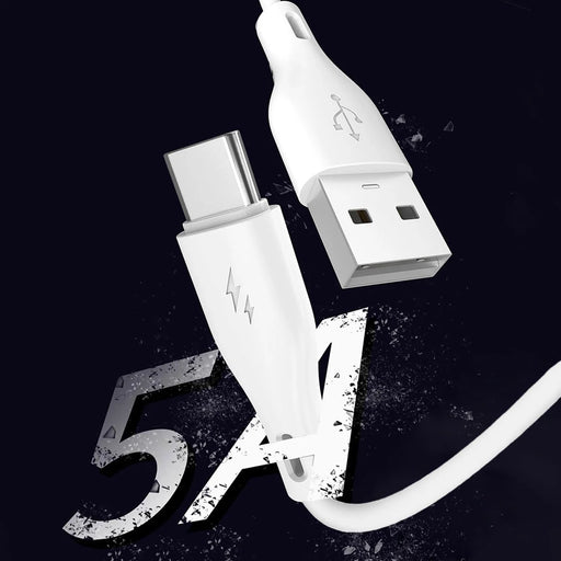 Dudao USB / USB Type C 5A 1m white (L2T 1m white) - Cell phone cables<<<HurtelXML
