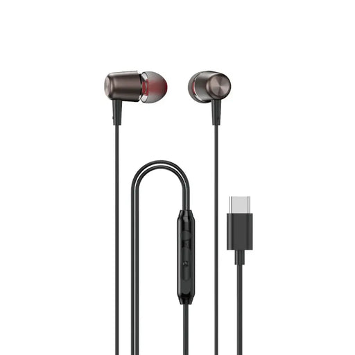 Dudao X1PROT In-Ear Wired USB-C Headphones 1.2m - Black - Headphones and speakers<<<HurtelXML