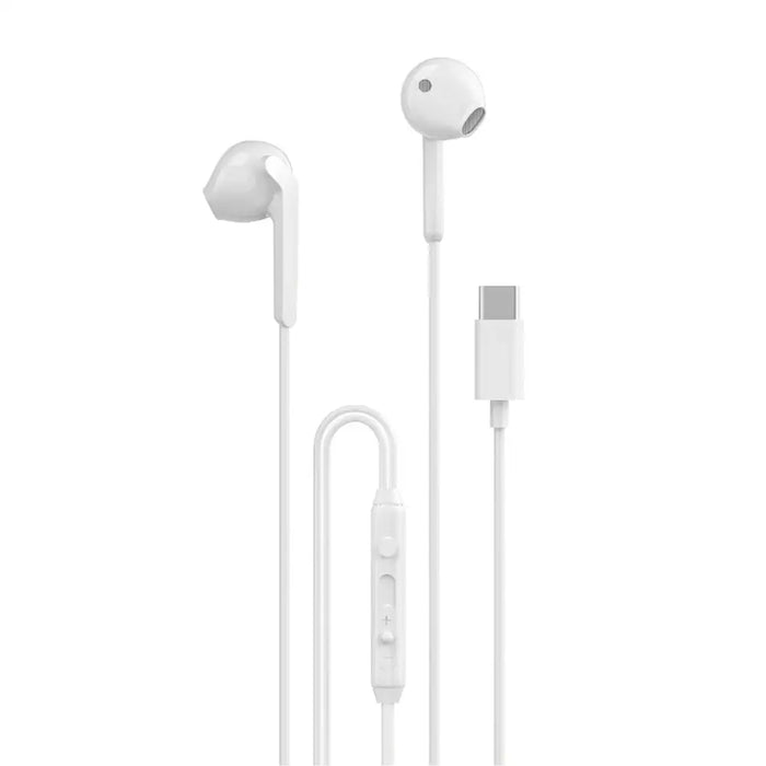 Dudao X3C In-Ear Wired USB-C Headphones 1.2m - White - Headphones and speakers<<<HurtelXML