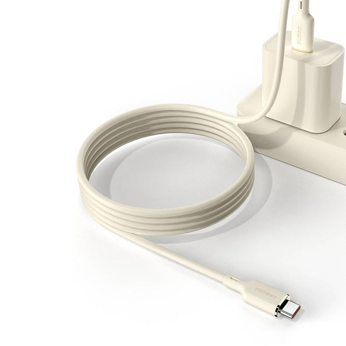 Dudao L7SCL USB-C - Lightning cable 30W 1m - beige