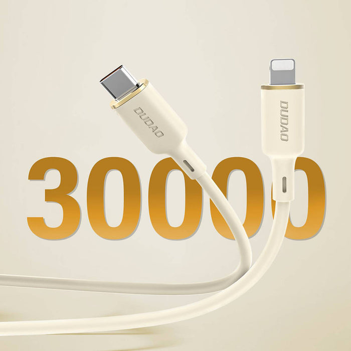 Dudao L7SCL USB-C - Lightning 30W 2m cable - beige