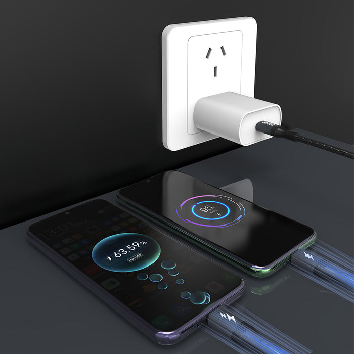 Dudao L3F 2in1 Cable 100W 1.2m 2 x USB-C - Black