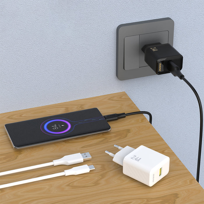 Dudao A23 2.4A USB-A Charger - White