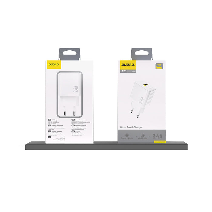 Dudao A23 2.4A USB-A Charger - White