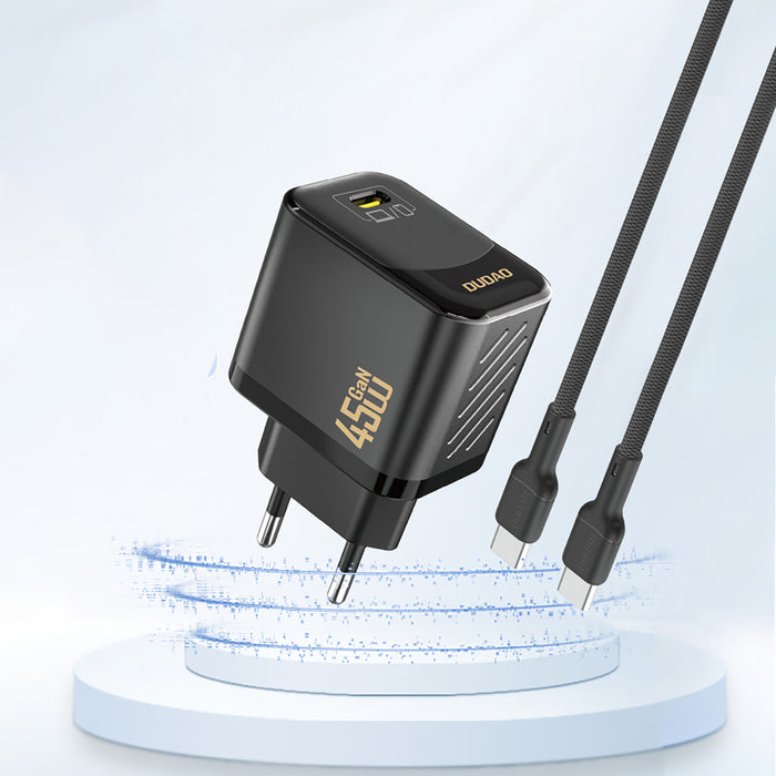 Dudao A28 45W GaN USB-C Wall Charger - Black