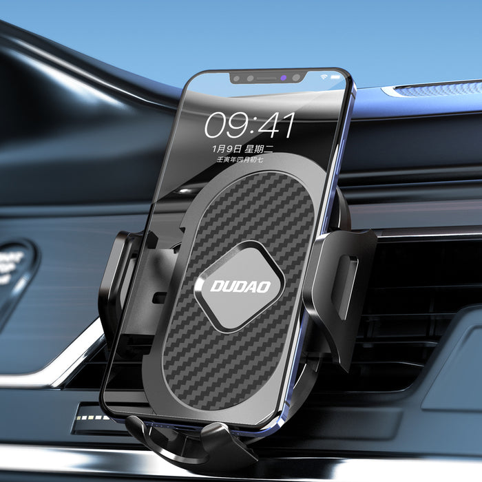 Dudao F2+ smartphone holder for air vent, clamp - black