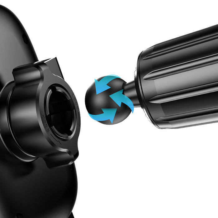 Dudao F5N+ smartphone holder with suction cup, gravity - black