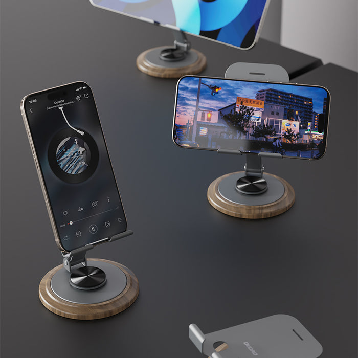 Dudao F17M 360° metal phone stand - gray