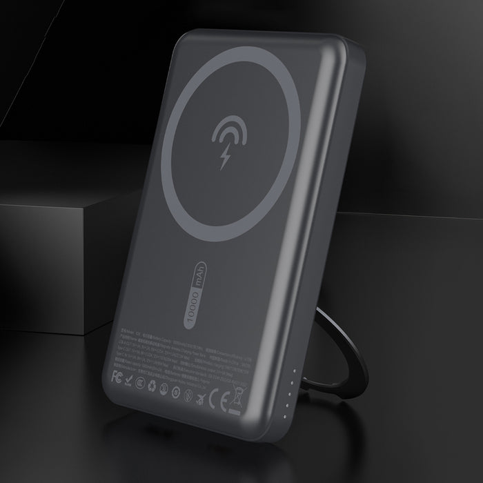 Dudao K28S 20W PD 5000mAh Powerbank with MagSafe and Stand - Gray