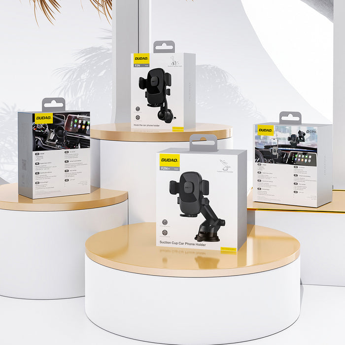 Dudao F2N smartphone holder for 360° air vent - black