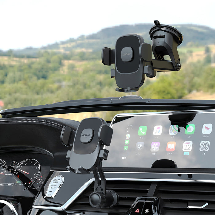Dudao F2N smartphone holder for 360° air vent - black
