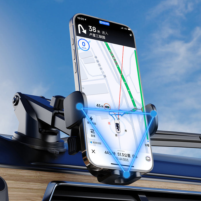 Dudao F2N+ smartphone holder with suction cup gravity 360° - black