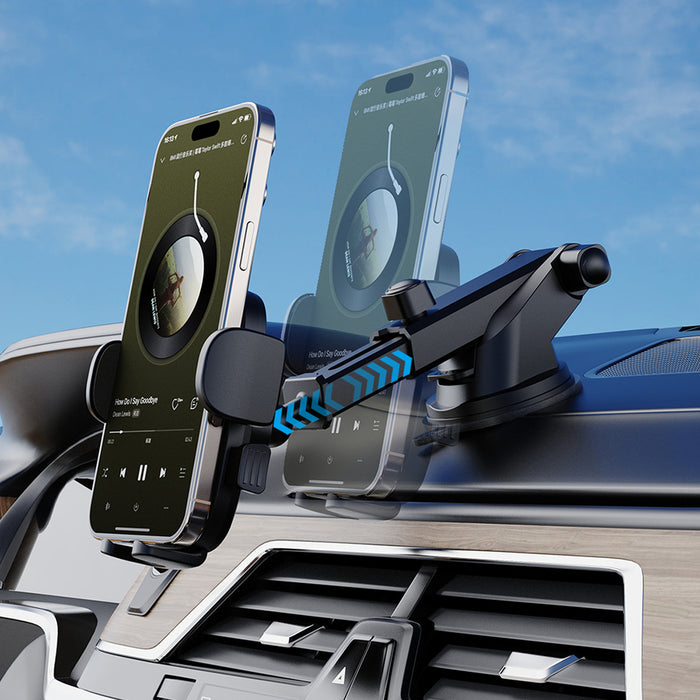Dudao F2N+ smartphone holder with suction cup gravity 360° - black