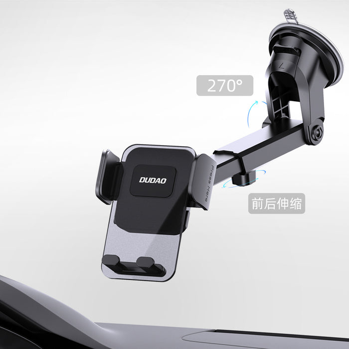 Dudao F8Max+ car holder for dashboard or windshield - black