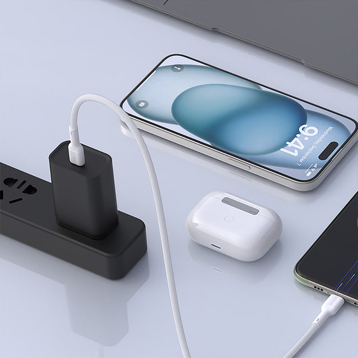Dudao L9C 65W USB-C - USB-C Cable 1m - White