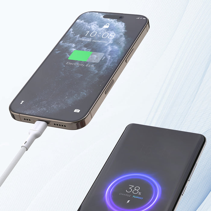 Dudao L9C Max 240W PD USB-C - USB-C Cable 1.2m - White