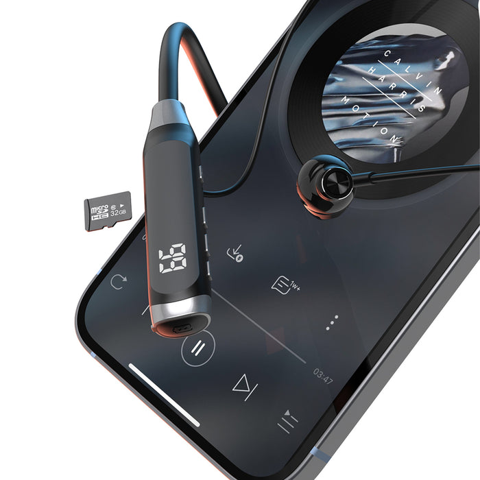 Dudao U5 Max Bluetooth Neckband Wireless Headphones - Black