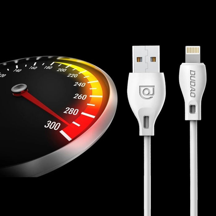 Dudao USB / Lightning cable 2.4A 1m white (L4L 1m white)