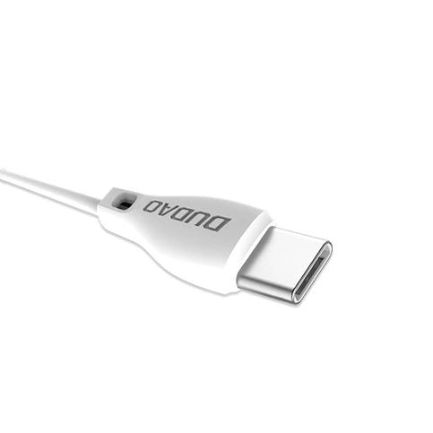 Dudao USB Type C 2.1A 1m white cable (L4T 1m white)