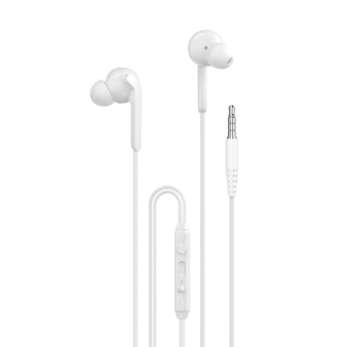 Dudao X3+ in-ear headphones, wired, 3.5mm minijack - white