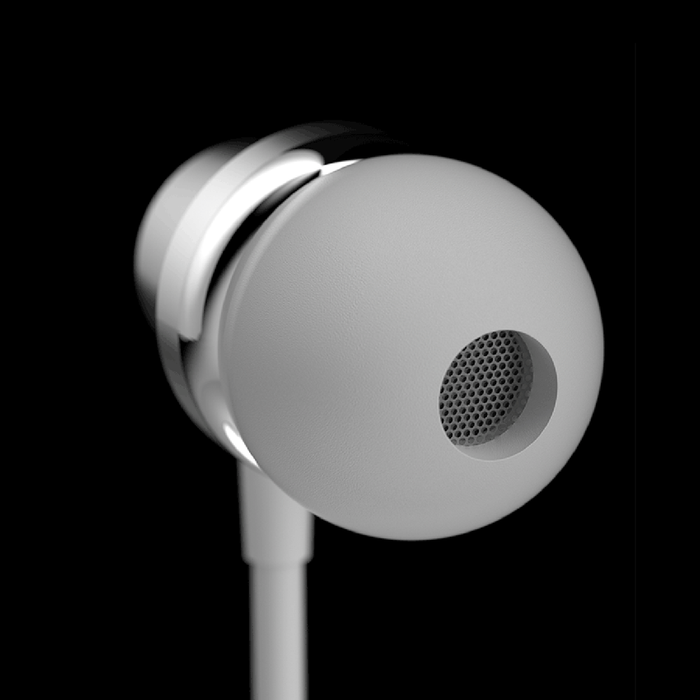 Dudao X10PRO wired headphones, mini jack 3.5mm, in-ear with remote control - white