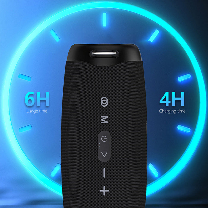 Dudao Y21Pro Wireless Speaker with RGB Backlight Bluetooth 5.3 - Black