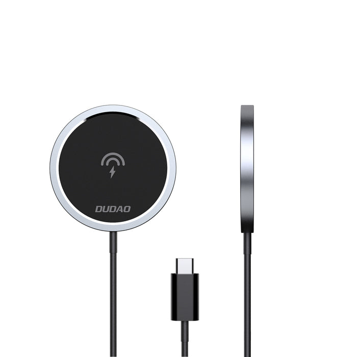 Dudao A12XS 15W MagSafe Compatible Wireless Charger - Black