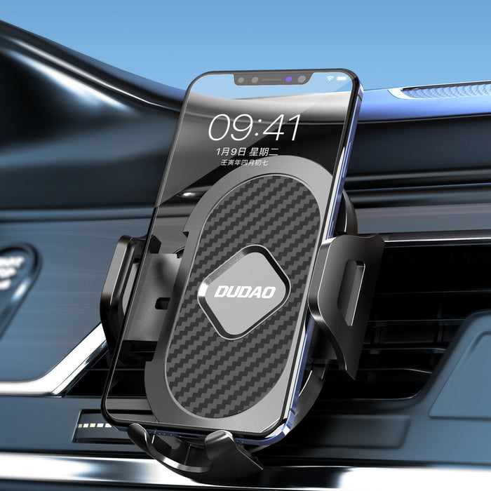 Dudao F2+ smartphone holder for the air vent with clamp - black