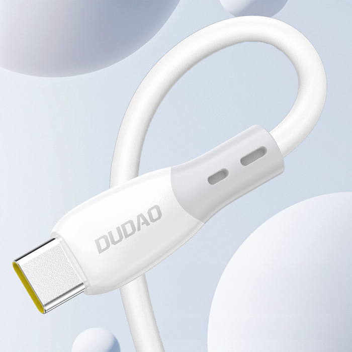 Dudao L25SX 30W USB-C - Lightning Cable with Soft Silicone Braid 1m - White