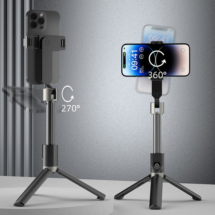 Dudao F18 Selfie Stick 1.1m with Tripod and Bluetooth Remote Control - Black