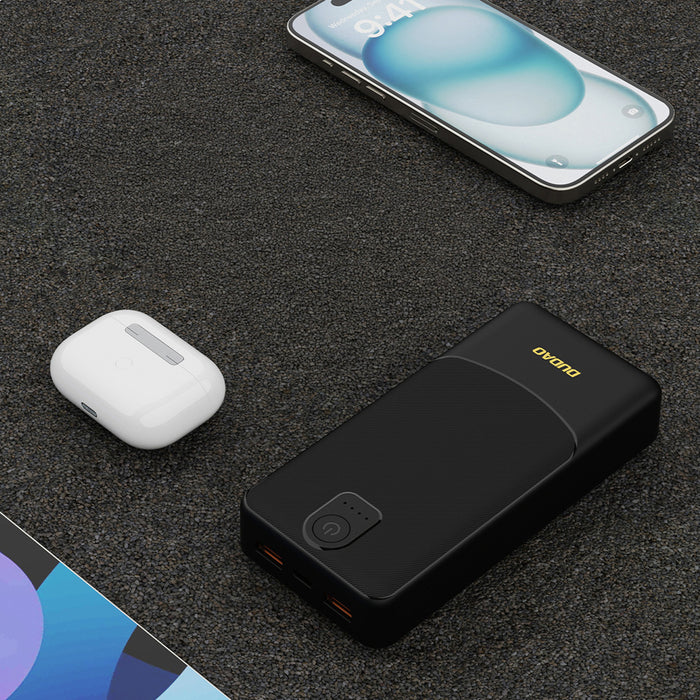 Dudao K10Pro Power Bank 2.4A 20000mAh 2 x USB-A - Black