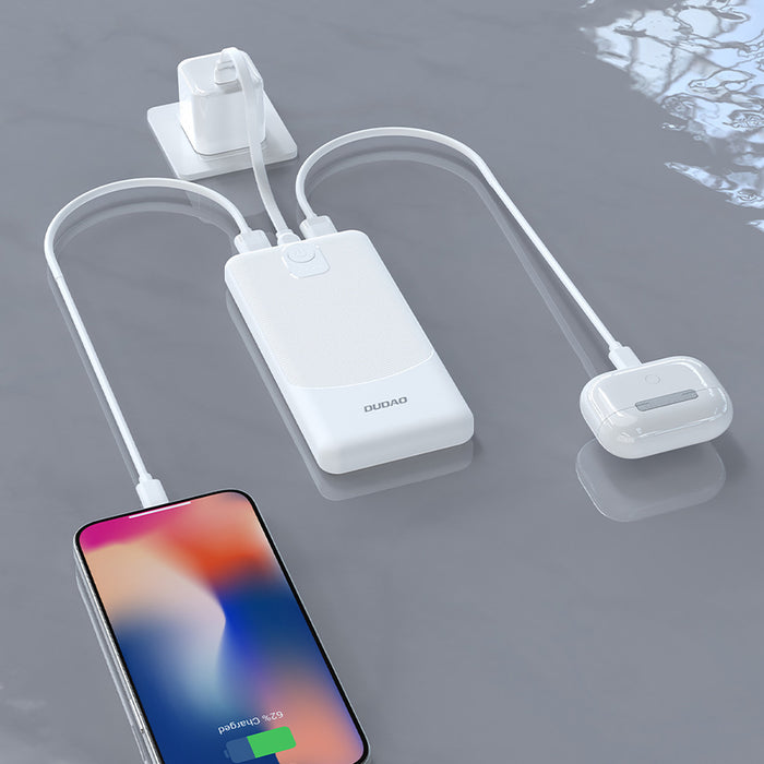 Dudao K10Pro Power Bank 2.4A 20000mAh 2 x USB-A - White