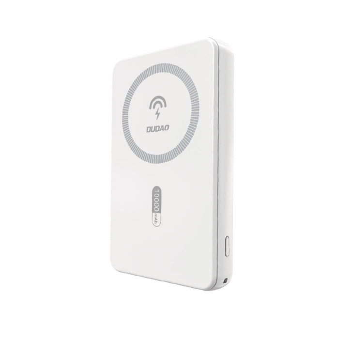 Dudao K14S Magnetic Power Bank 20W 5000mAh 1x USB-A 1x USB-C - White