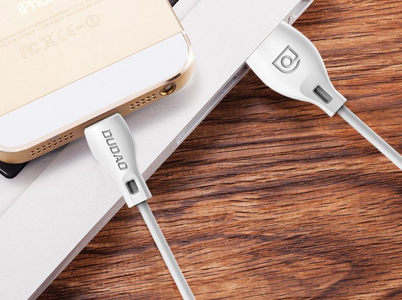 Dudao cable micro USB cable 2.4A 2m white (L4M 2m white)