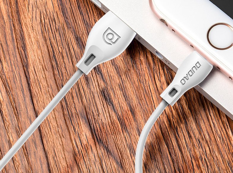 Dudao cable micro USB cable 2.4A 2m white (L4M 2m white)