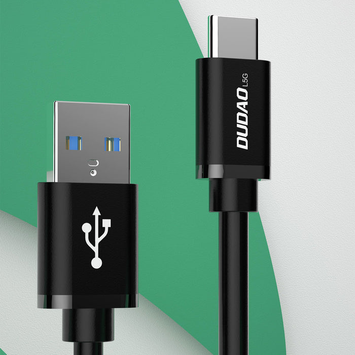Dudao cable USB cable - USB Type C Super Fast Charge 1 m black (L5G-Black)