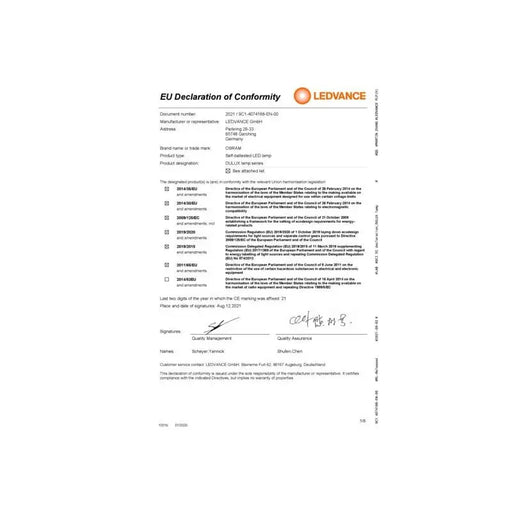 DULUX L55LED 25W/840 230VHF 2G11 LEDVANCE - Диодни тела индустриални<<<Източници на светлина<<<AmperelB2B