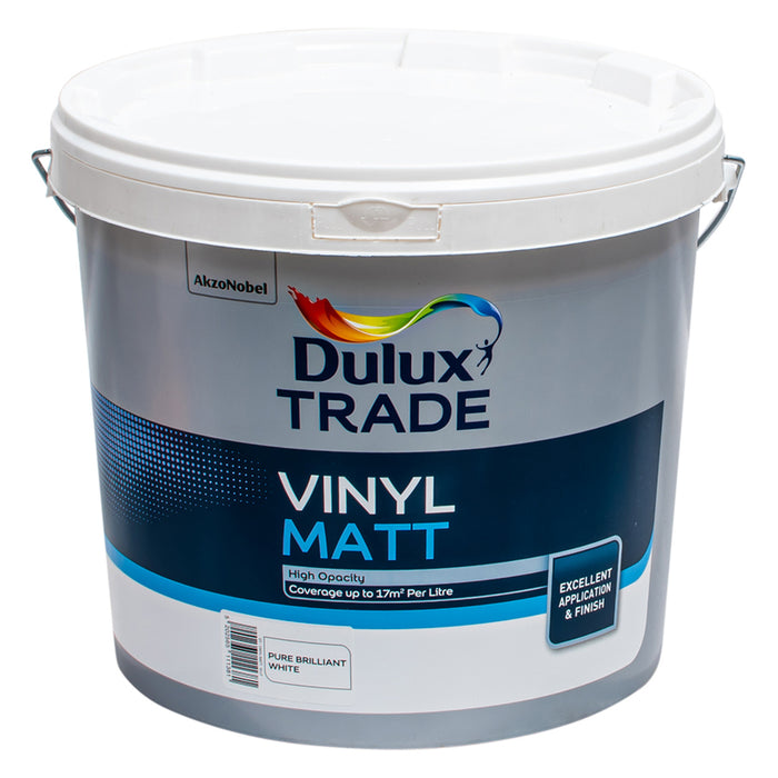 INTERIOR WHITE PAINT VINYL MATT 10 L DULUX