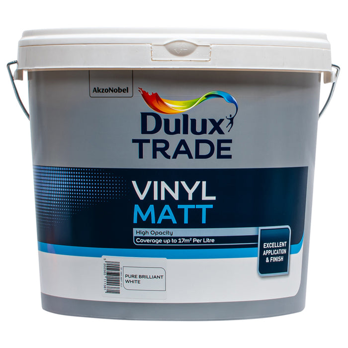 INTERIOR WHITE PAINT VINYL MATT 10 L DULUX
