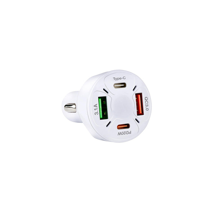 USB CAR CHARGER 4IN1 DUNLOP